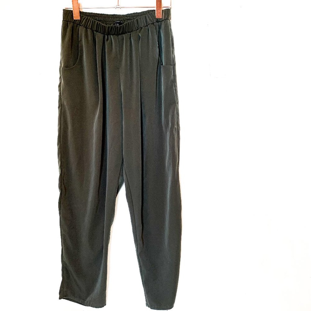 west kei army green joggers w/pockets large - Picture 1 of 5